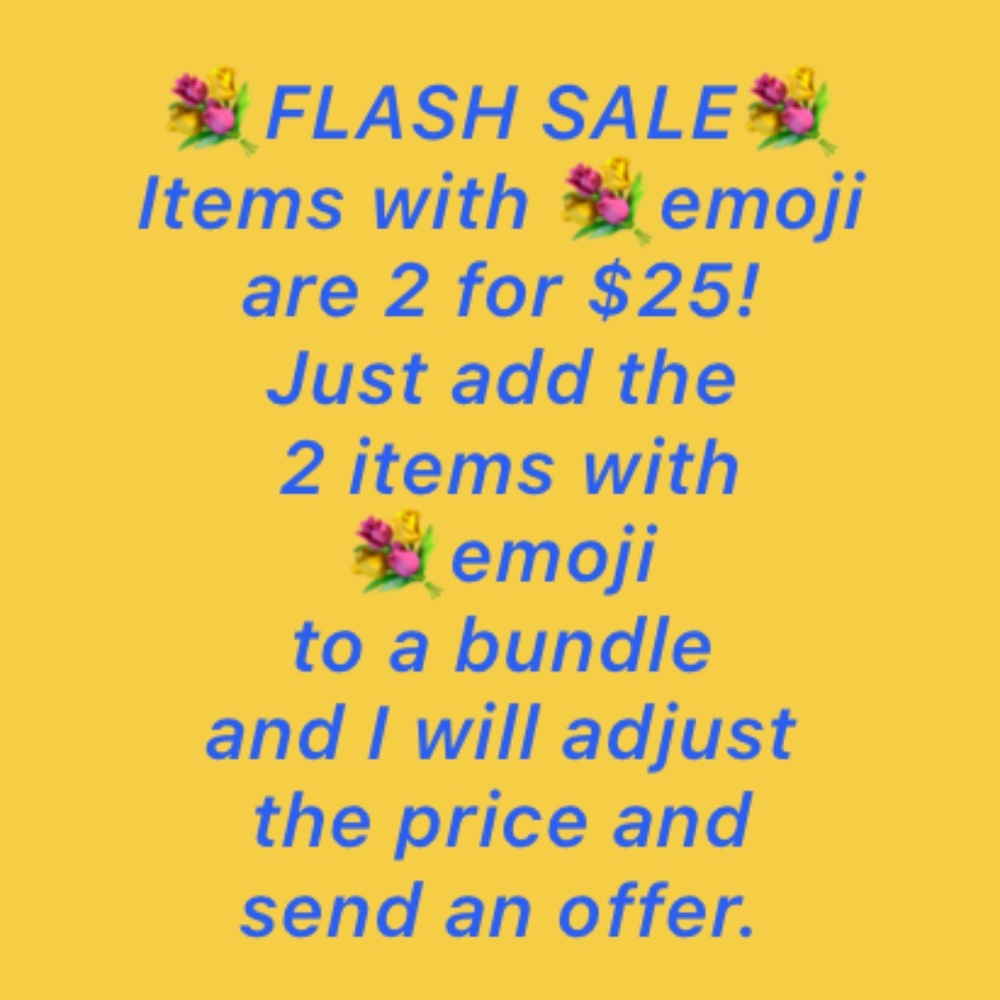 💐Flash Sale 💐2 for $25!